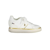 U.S. POLO ASSN. White Polyester Women Sneaker -   -  U.S. POLO ASSN..